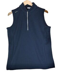 Ping Golf Tennis Vest Women's 6 Navy Blue Performance EUC Preppy Country Club